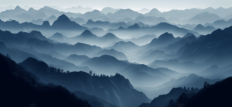 顶峰山峰意境水墨风背景图,插画/手绘图,插画/手绘图库,插画/手绘图下载,插画/手绘